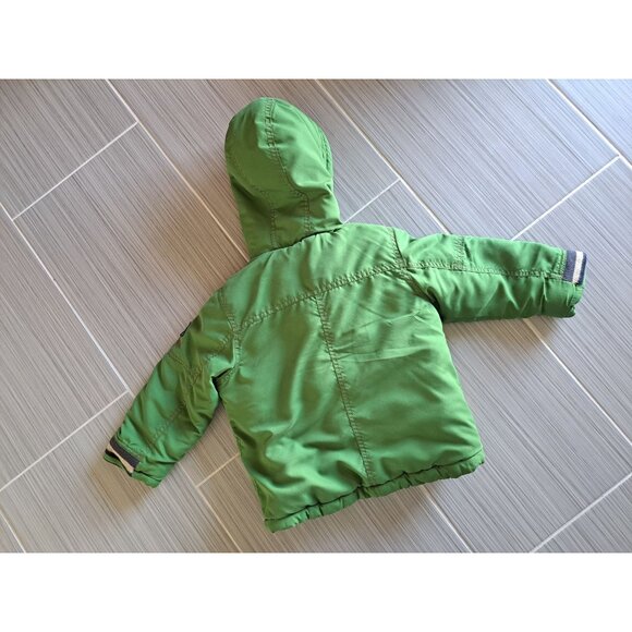 OshKosh B'Gosh Boys Size 4 Hooded Toddler Jacket Sherpa Lining  Pockets Thick - Picture 6 of 9